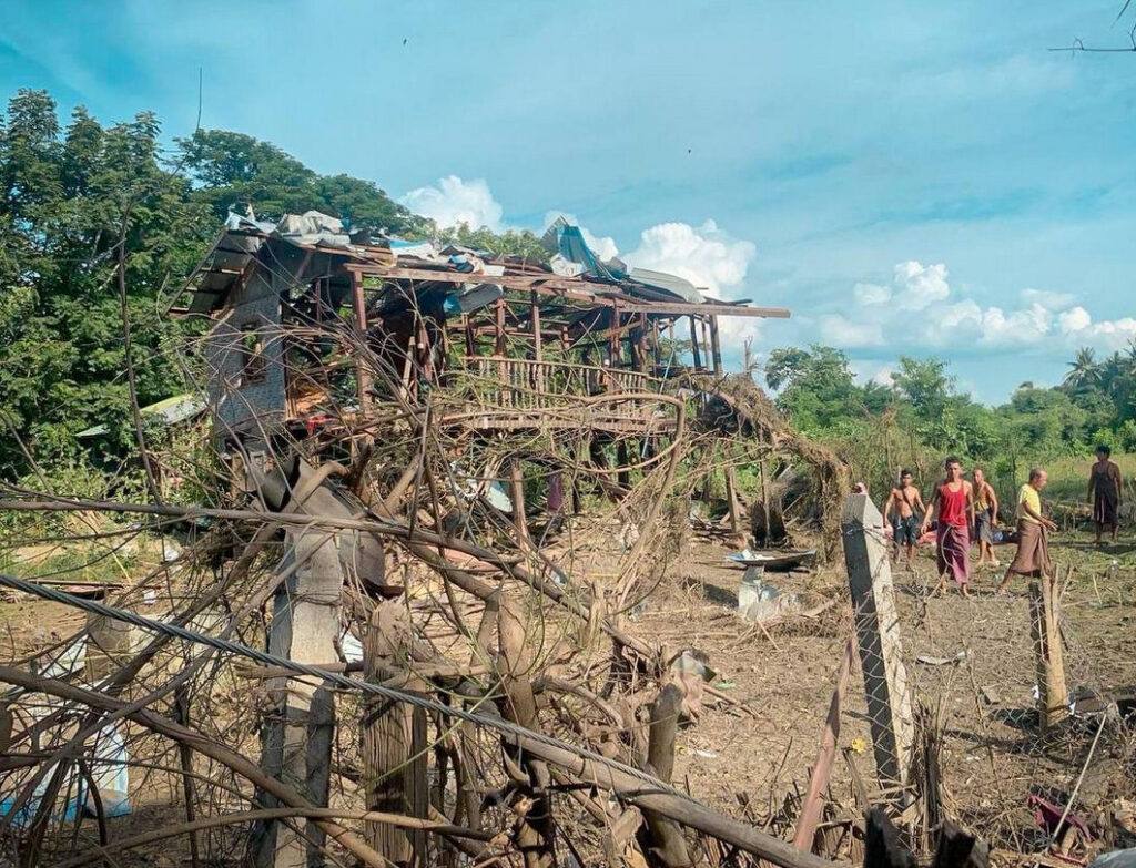 စဥ့်ကူးမြို့နယ်ကို စစ်ကောင်စီ လေကြောင်းတိုက်ခိုက်၊ ကလေးငယ်အပါအဝင် ပြည်သူ ၁၃ ဦး သေဆုံး